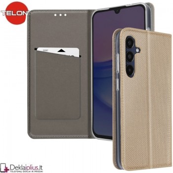 Telone atverčiamas dėklas - auksinės spalvos (Samsung Galaxy A36/A56 5G) Telone atverčiamas dėklas - auksinės spalvos (Samsung Galaxy A36/A56 5G)